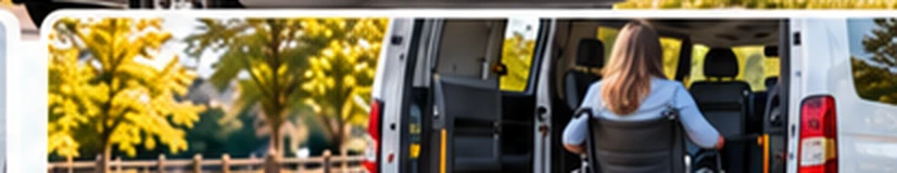 rolstoelvervoer met een witte rolstoelbus